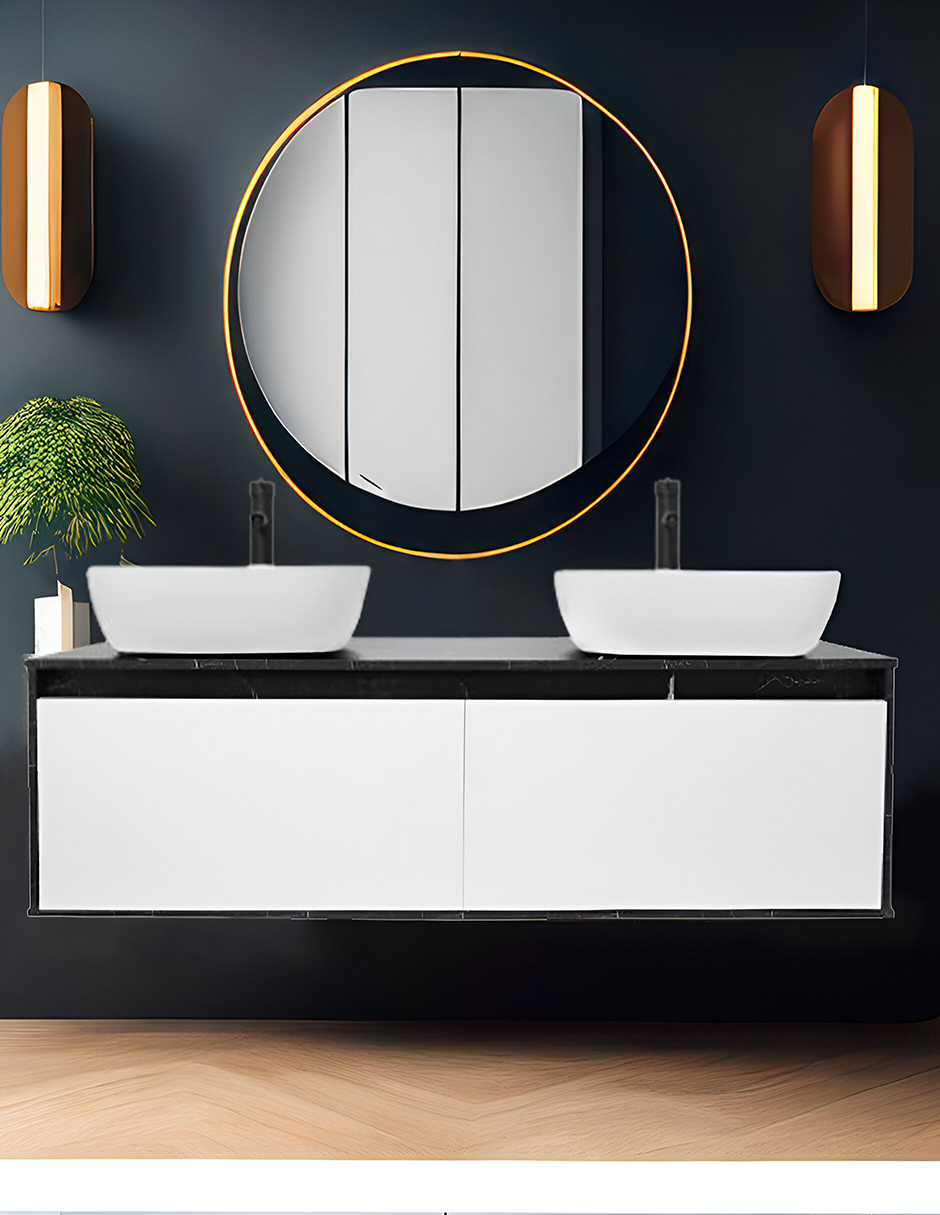 Foto 2 | Gabinete Para Baño Con Doble Lavabo Minimalista Dorota