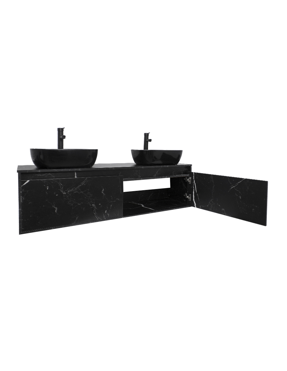 Foto 4 pulgar | Gabinete Para Baño Con Doble Lavabo Minimalista Dorota