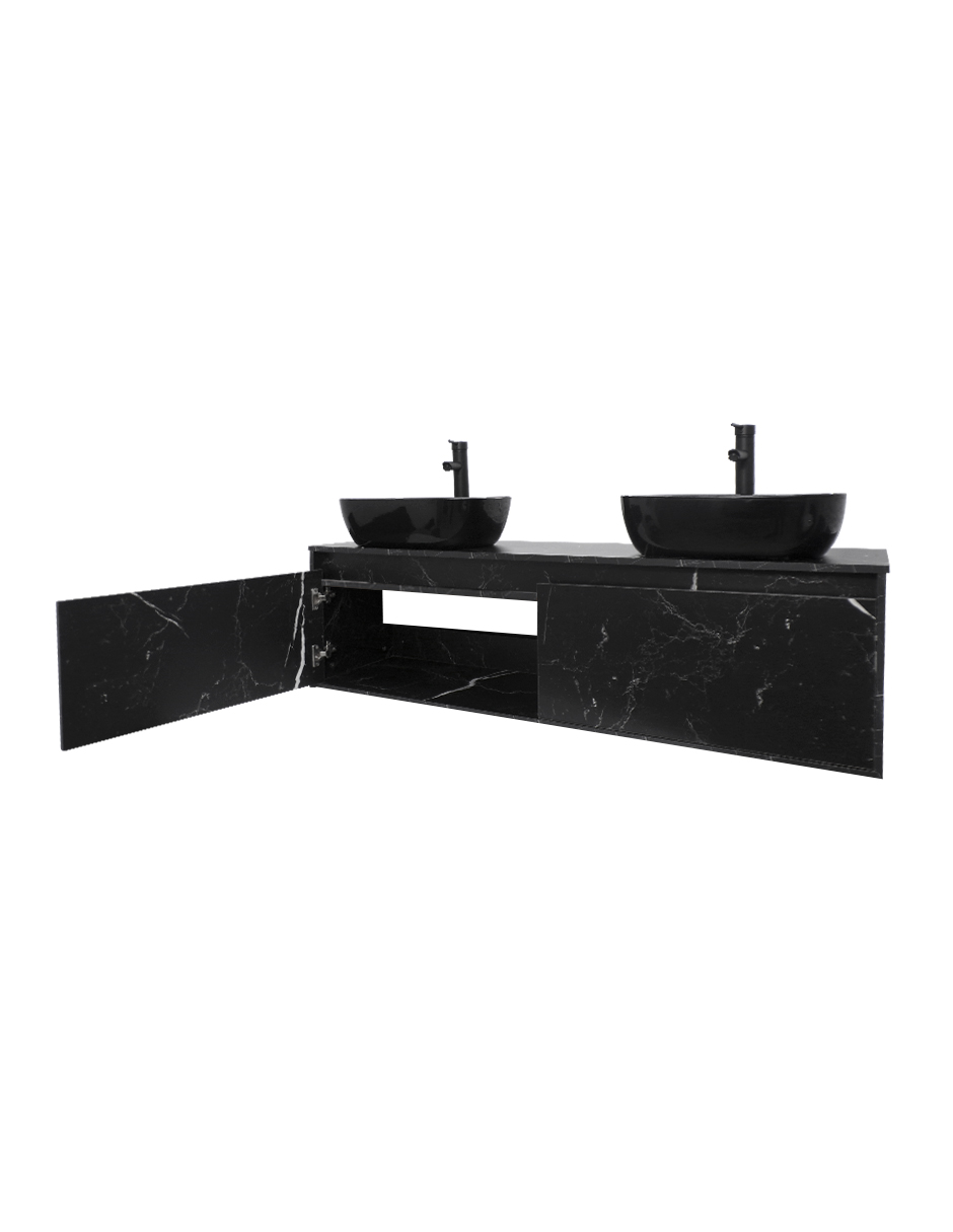 Foto 5 pulgar | Gabinete Para Baño Con Doble Lavabo Minimalista Dorota