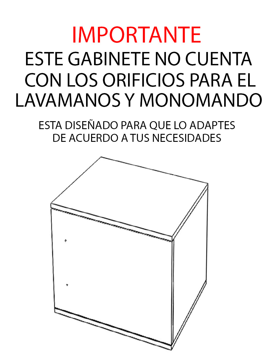 Foto 7 pulgar | Gabinete Flotante Para Baño Sin Llave Y Ovalín