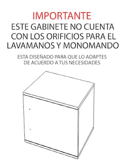 Foto 6 | Gabinete Flotante Para Baño Sin Llave Y Ovalín