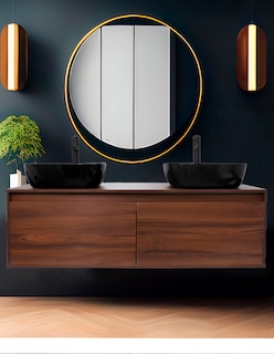 Foto 2 | Gabinete Para Baño Con Doble Lavabo Minimalista Dorota