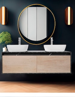 Foto 2 | Gabinete Para Baño Con Doble Lavabo Minimalista Dorota