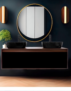 Foto 2 | Gabinete Para Baño Con Doble Lavabo Anton Minimalista