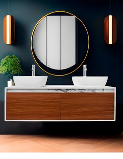Foto 2 | Gabinete Decomobil para Baño con Doble Lavabo Anton Minimalista