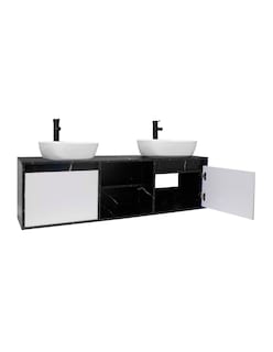 Foto 4 | Gabinete De Baño Para Lavamanos Doble Darcy Minimalista