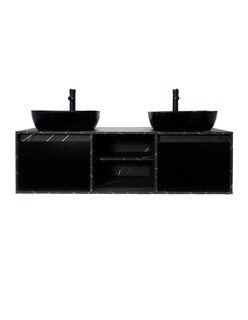 Foto 1 | Gabinete De Baño Para Lavamanos Doble Darcy Minimalista