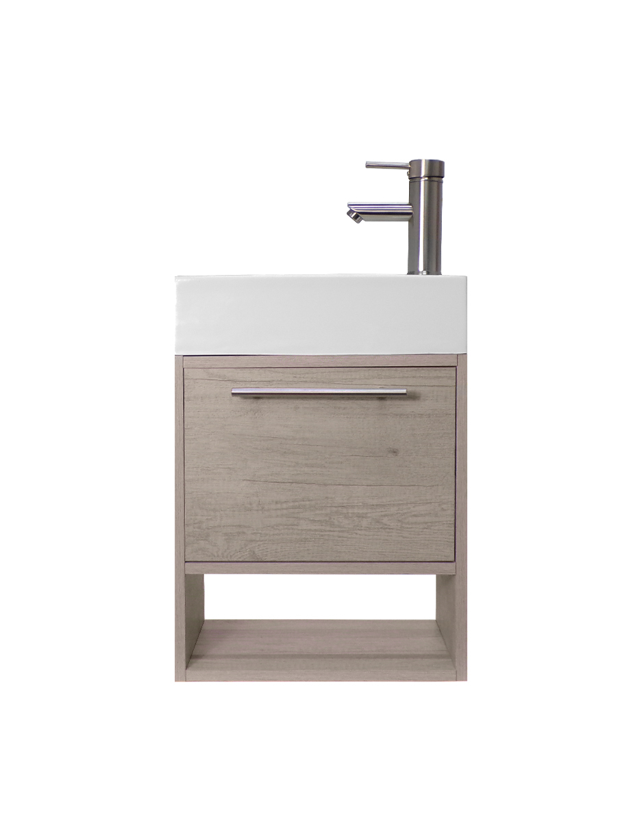 Foto 2 pulgar | Gabinete De Baño Para Lavabo Flotante Minimalista Alys