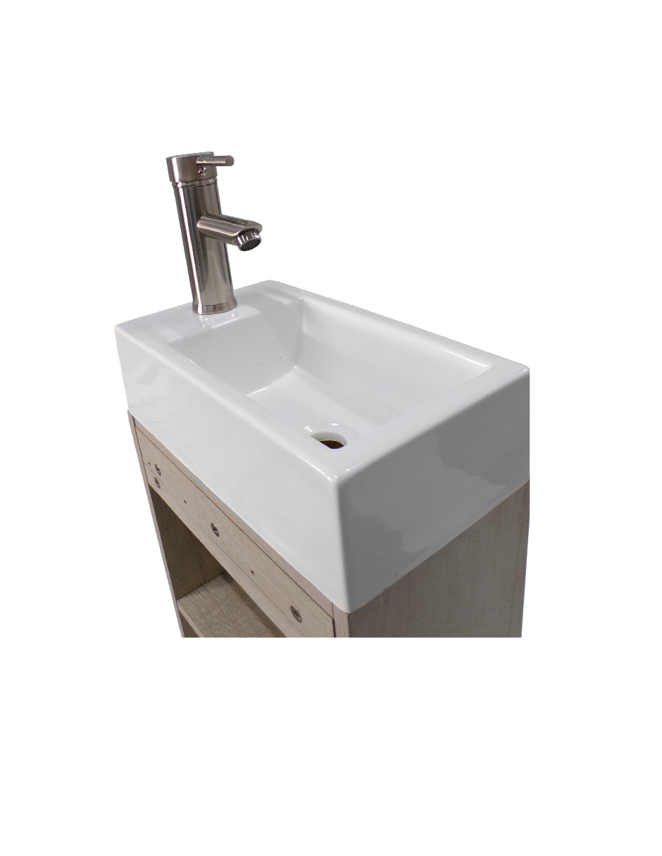 Foto 5 pulgar | Gabinete De Baño Para Lavabo Flotante Minimalista Alys