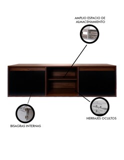 Foto 3 | Gabinete De Baño Darcy De 140 Cm Minimalista Sin Lavamanos
