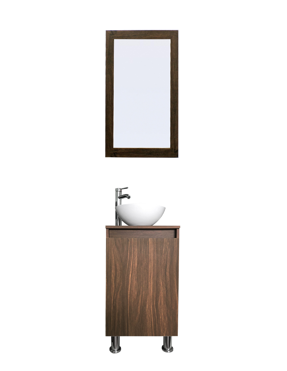 Gabinete De Baño Para Lavabo Con Espejo Decorativo Gisla