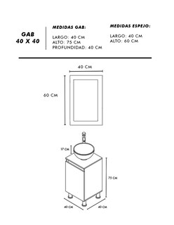 Foto 6 | Gabinete De Baño Para Lavabo Con Espejo Decorativo Gisla