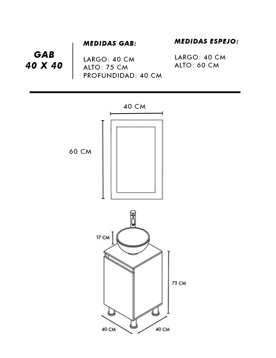 Foto 6 | Gabinete De Baño Para Lavabo Con Espejo Decorativo Gisla