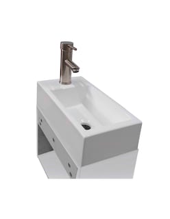 Foto 4 | Gabinete De Baño Para Lavabo Minimalista Flotante Leanor
