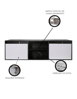 Foto 3 | Gabinete De Baño Darcy De 140 Cm Minimalista Sin Lavamanos