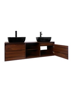 Foto 4 | Gabinete De Baño Para Lavamanos Doble Darcy Minimalista