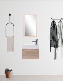 Foto 2 | Gabinete De Baño Para Lavabo Minimalista Flotante Leanor