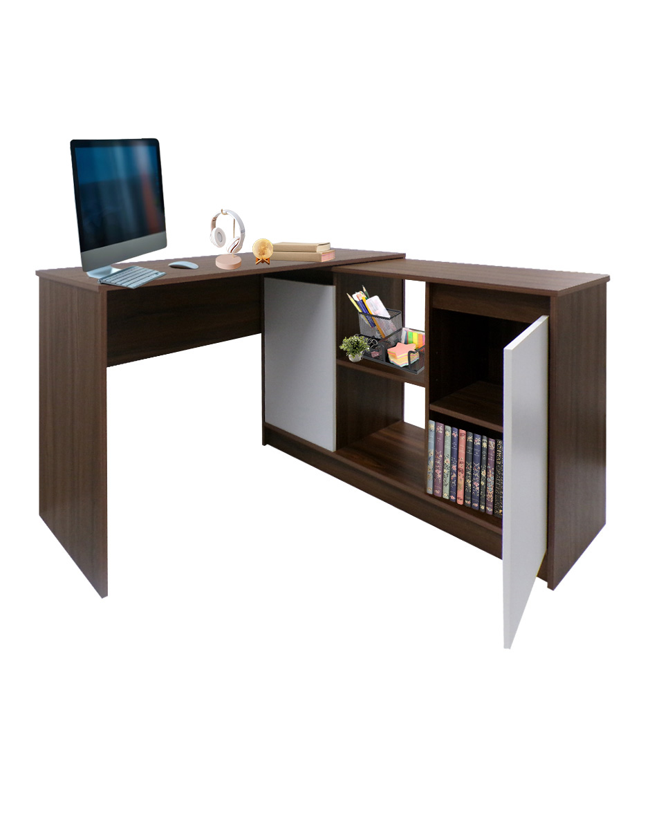 Foto 3 | Escritorio En L Para Computadora Minimalista Siena