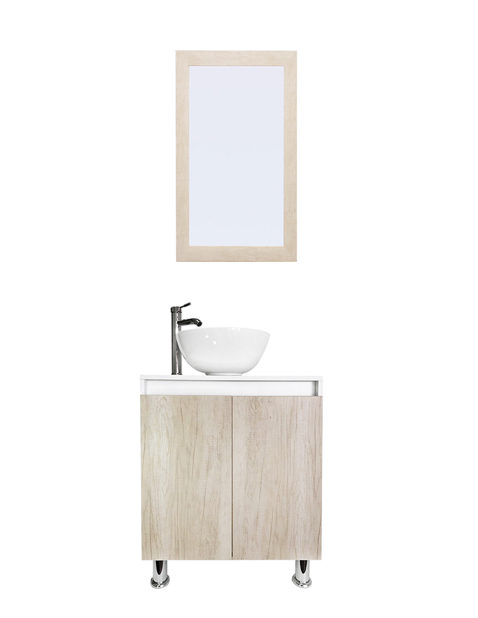 Gabinete De Baño Para Lavabo Con Espejo Decorativo Maya