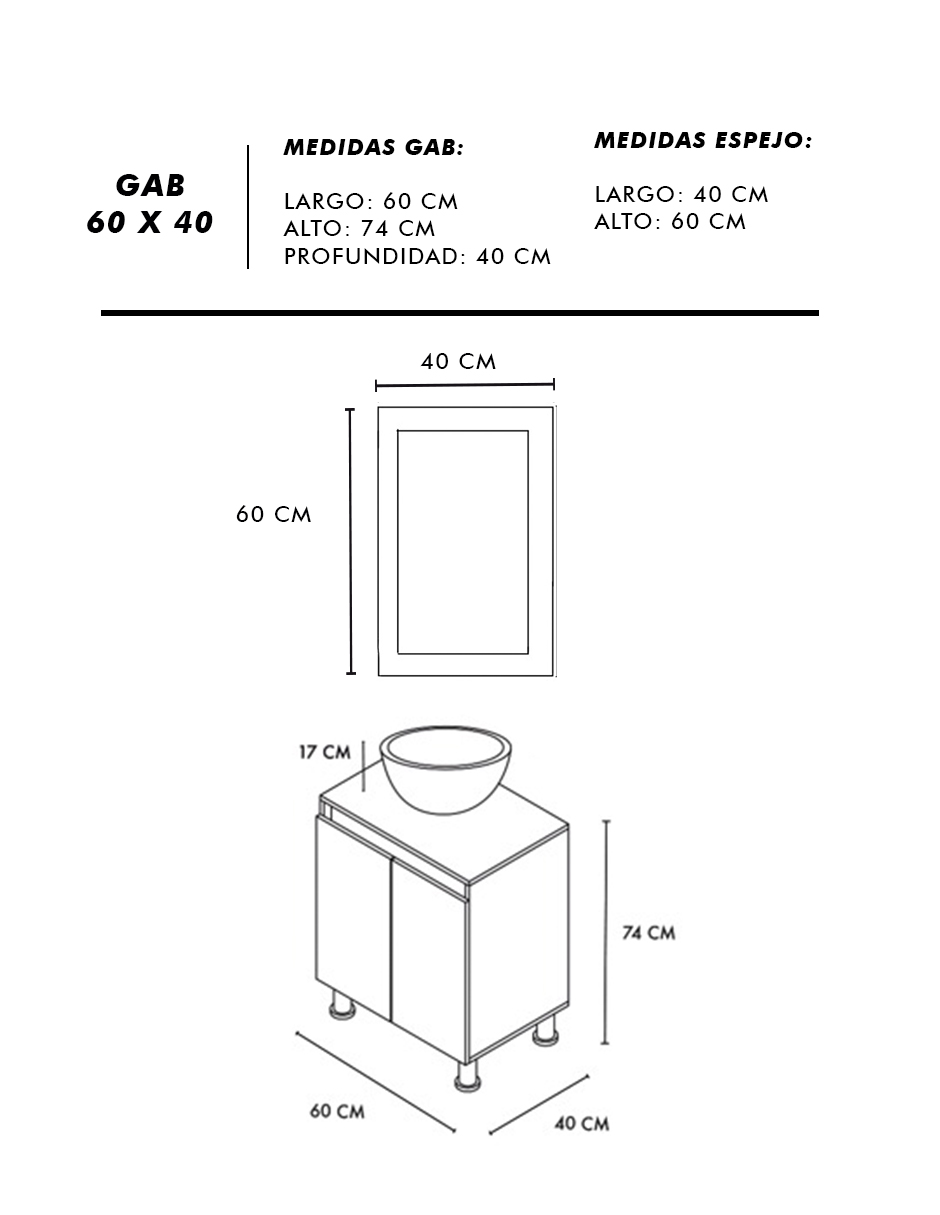 Foto 5 pulgar | Gabinete De Baño Para Lavabo Con Espejo Decorativo Maya