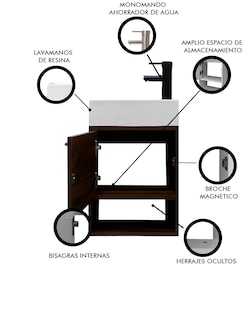 Foto 5 | Gabinete De Baño Para Lavabo Flotante Minimalista Alys