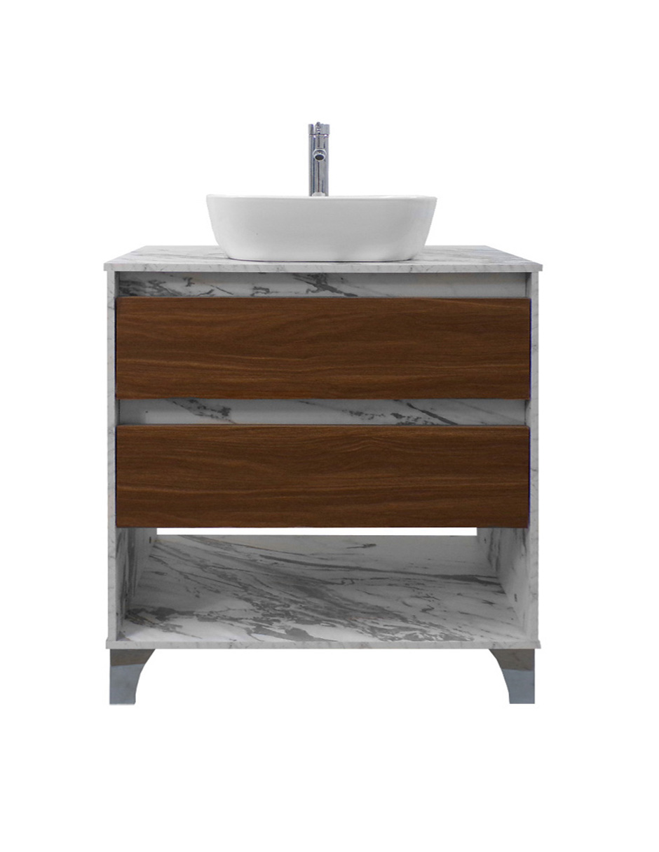 Gabinete De Baño Con Llave Y Lavabo Minimalista Roy