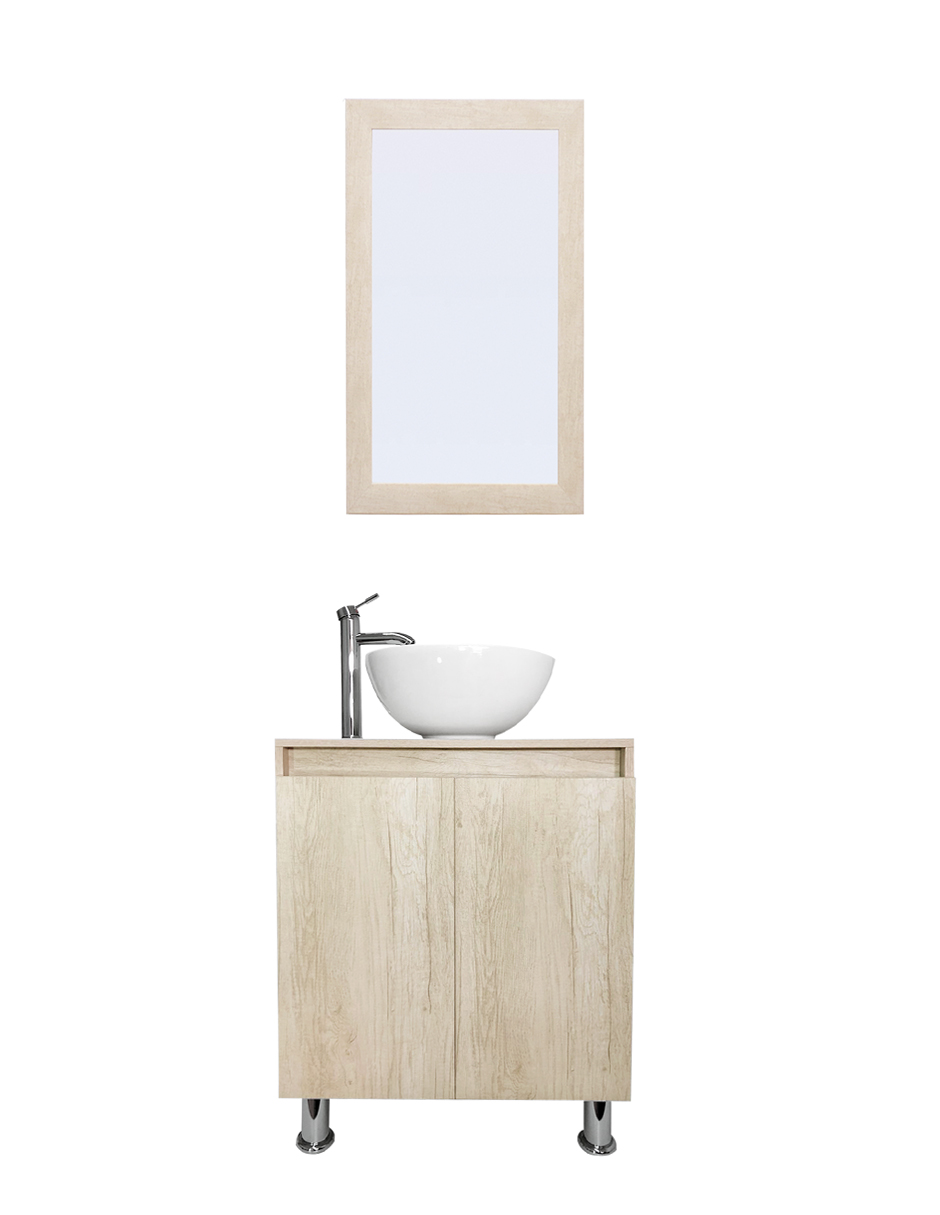 Gabinete De Baño Para Lavabo Con Espejo Decorativo Maya