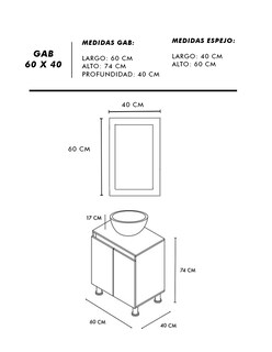 Foto 6 | Gabinete De Baño Para Lavabo Con Espejo Decorativo Maya