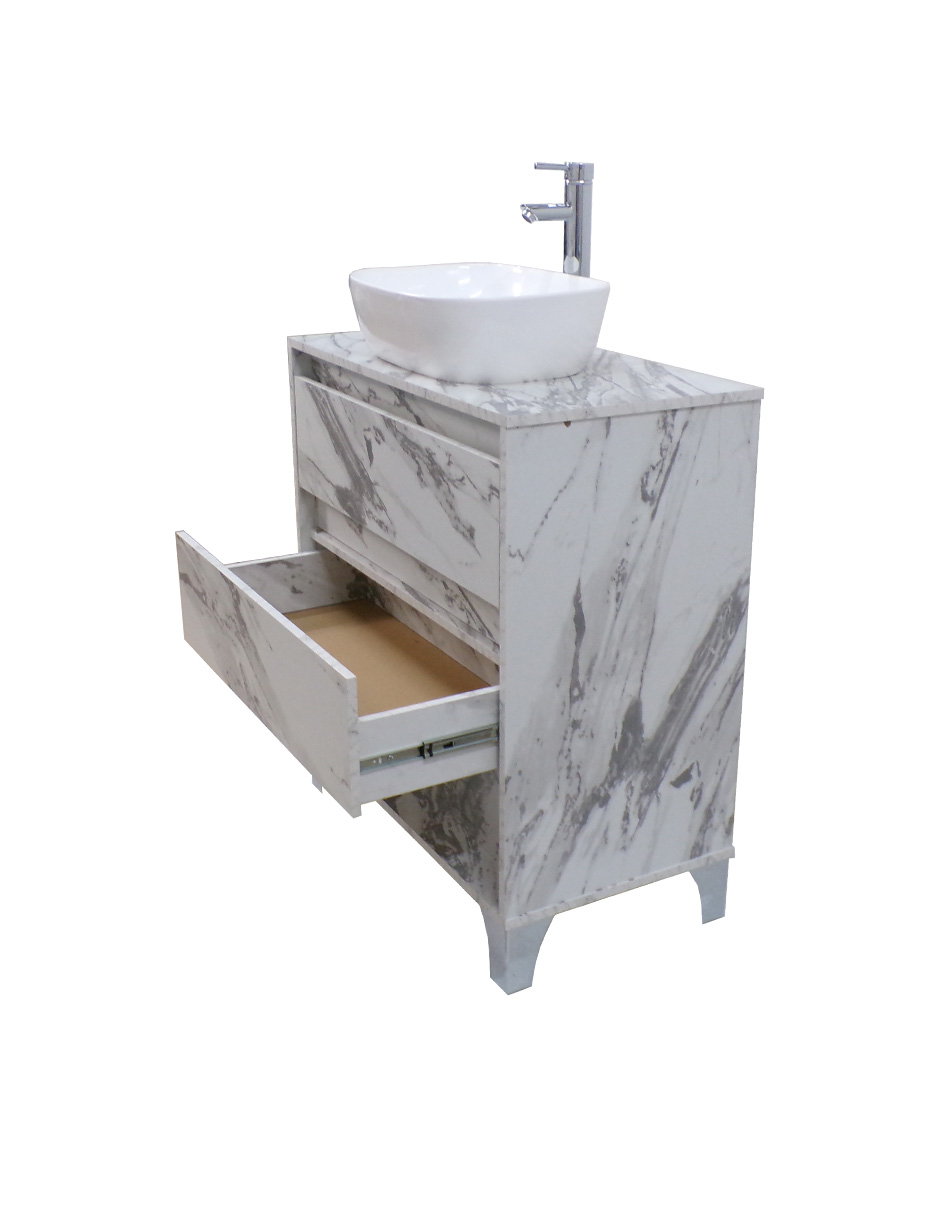 Foto 4 pulgar | Gabinete De Baño Con Llave Y Lavabo Minimalista Roy