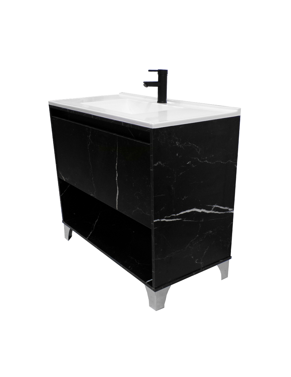 Foto 4 pulgar | Gabinete De Baño Con Lavabo, Llave Y Cajon Minimalista Himalaya