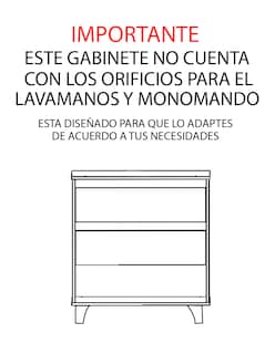 Foto 6 | Gabinete De Baño Sin Llave Ni Lavabo Minimalista Roy So