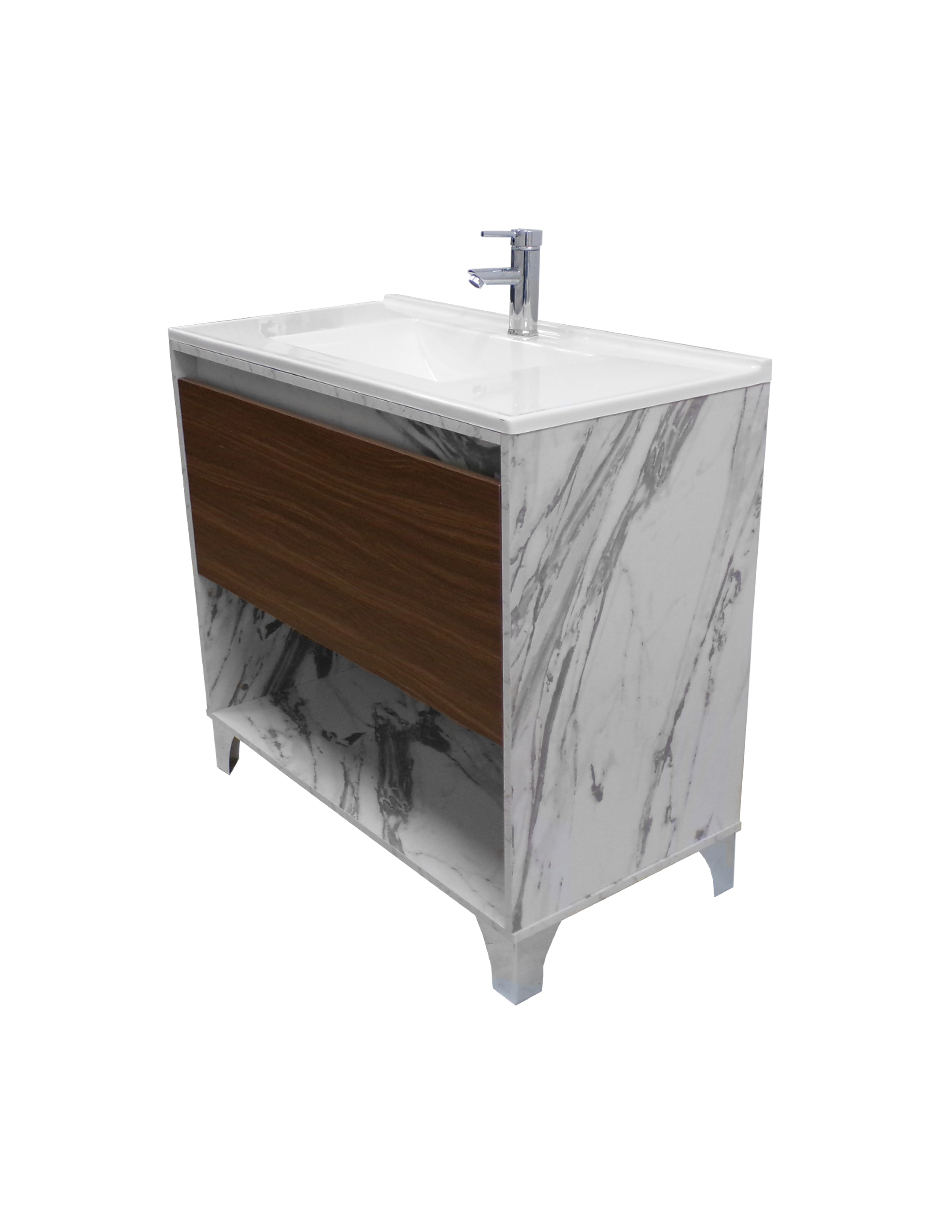 Foto 4 pulgar | Gabinete De Baño Con Lavabo, Llave Y Cajon Minimalista Himalaya