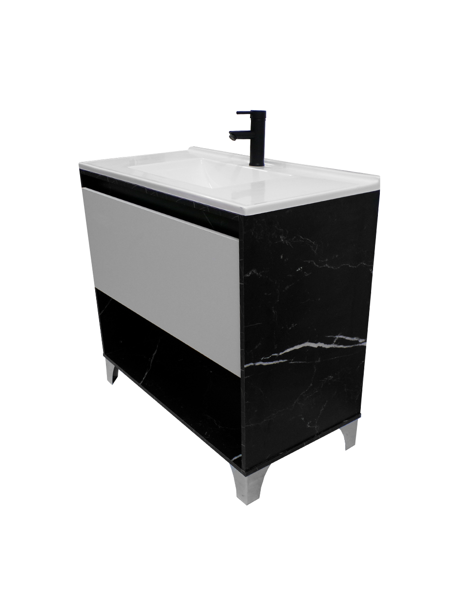 Foto 4 pulgar | Gabinete De Baño Con Lavabo, Llave Y Cajon Minimalista Himalaya