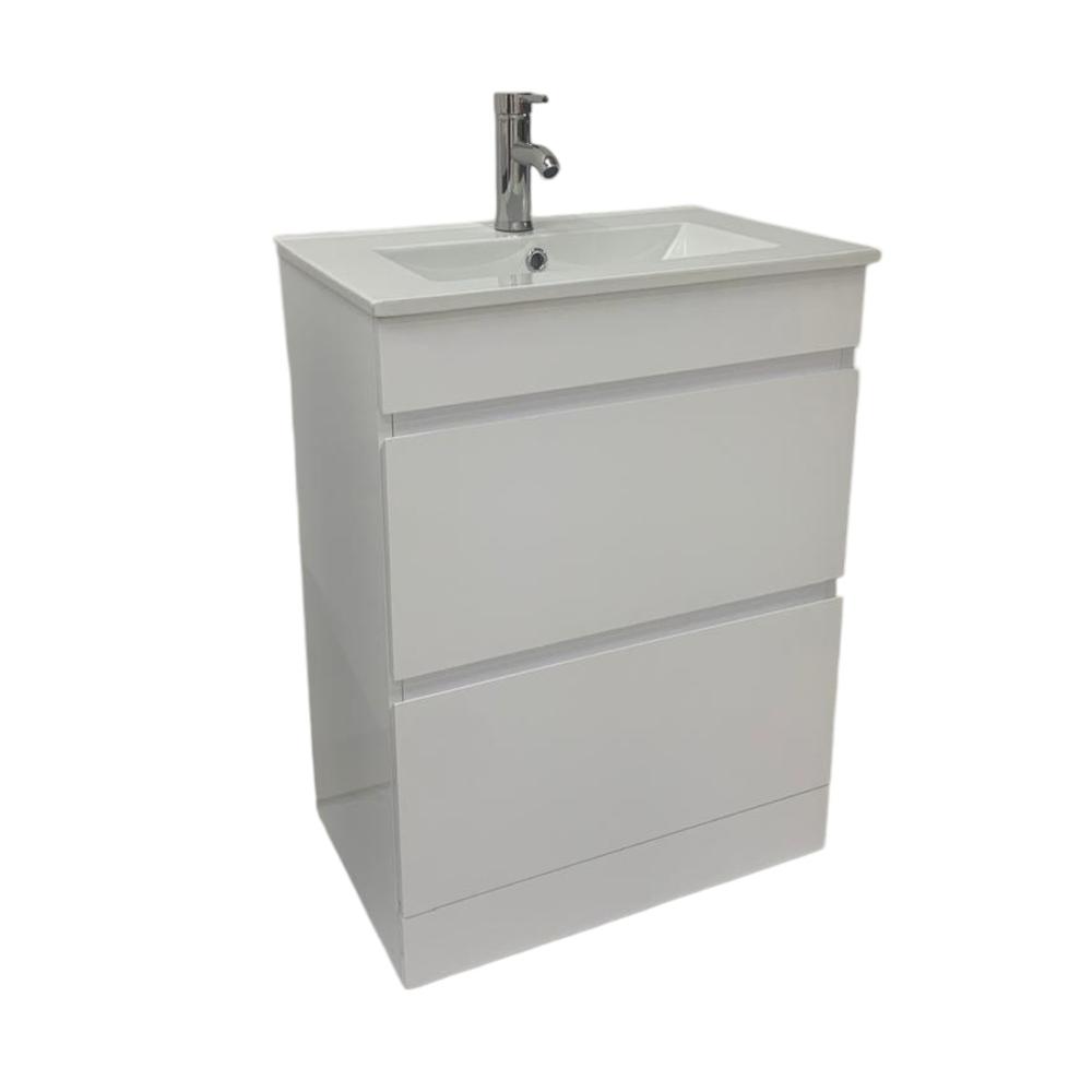 Foto 2 pulgar | Mueble Gabinete Para Baño Lavamanos Lavabo Ovalín 2 Cajones