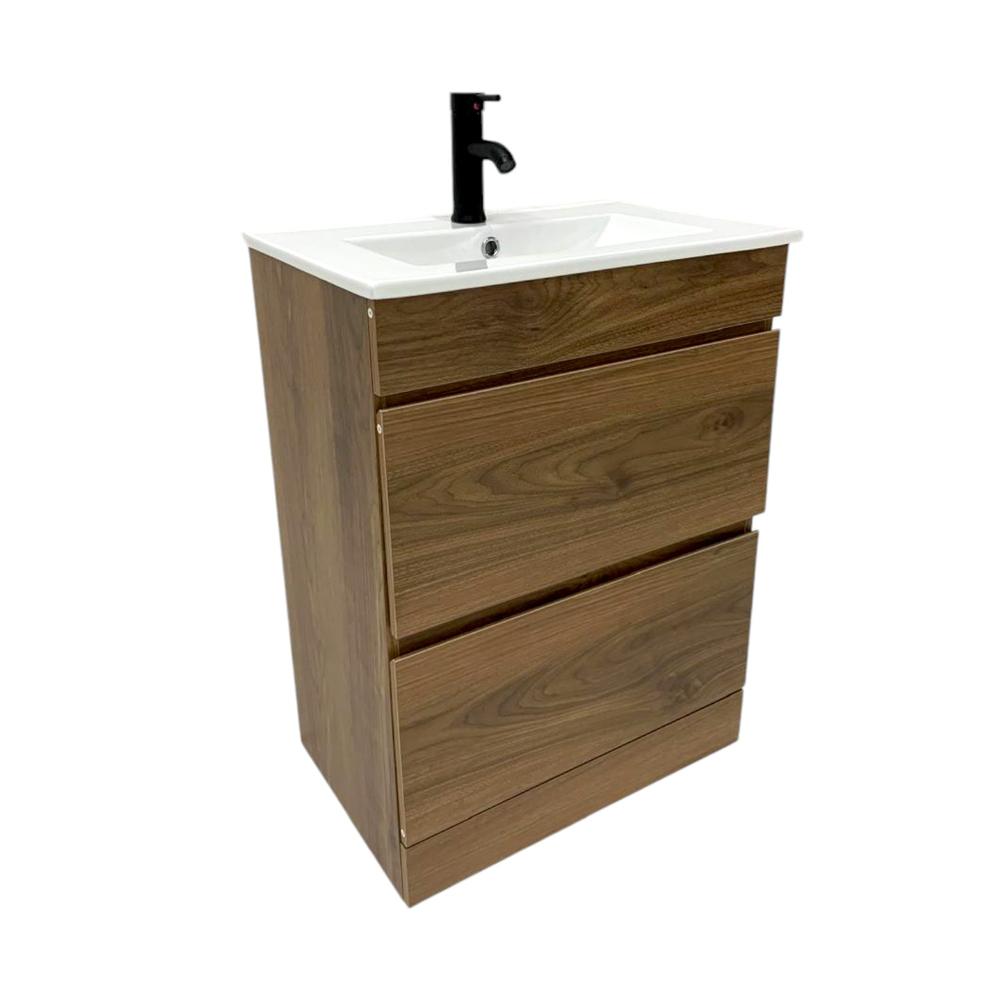 Foto 2 pulgar | Mueble Gabinete Para Baño Lavamanos Lavabo Ovalín 2 Cajones