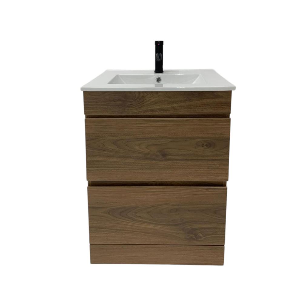 Foto 3 pulgar | Mueble Gabinete Para Baño Lavamanos Lavabo Ovalín 2 Cajones