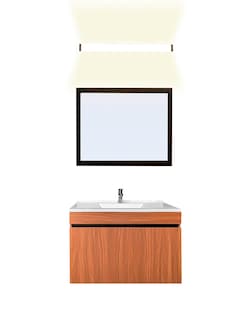 Foto 1 | Gabinete De Baño Con Lavabo Con Espejo Y Lampara Vinvent