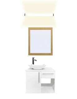 Foto 1 | Gabinete Para Baño Con Lavabo Con Lampara Y Espejo Agatha