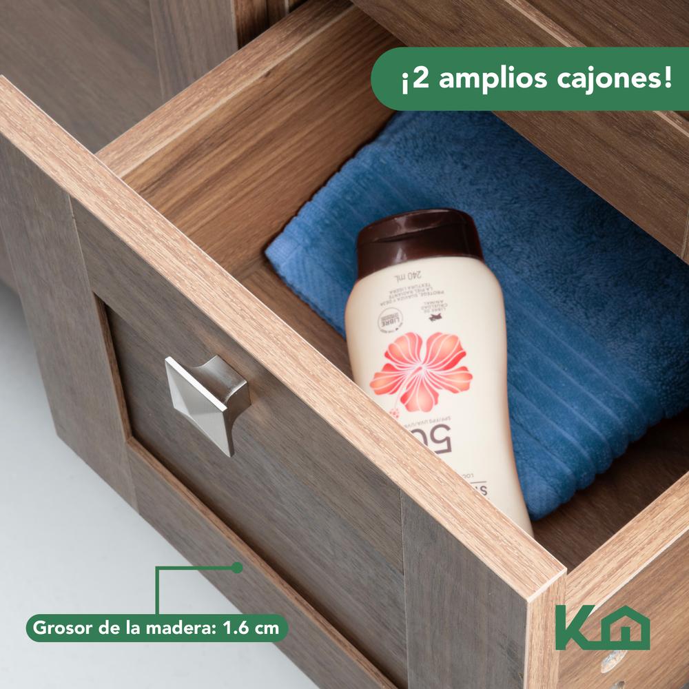 Foto 7 pulgar | Mueble Gabinete Para Baño Lavamanos Lavabo Cajones Y Estante