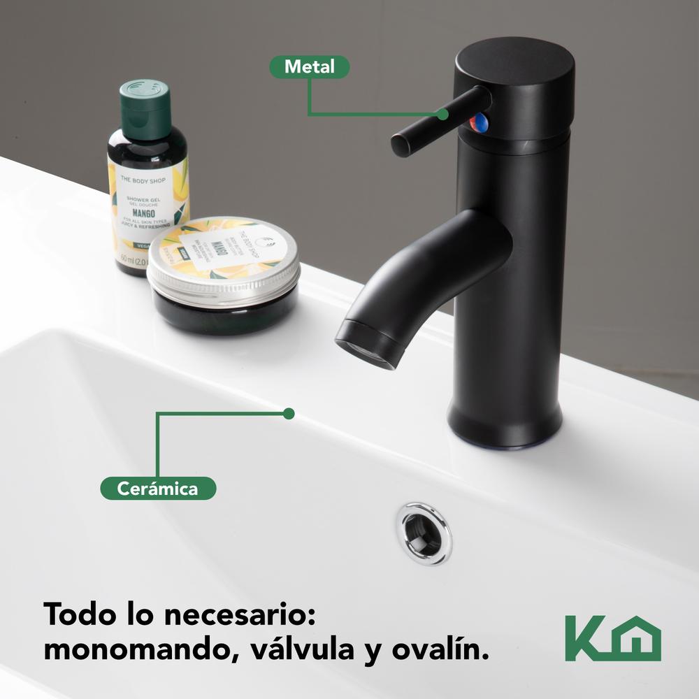 Foto 4 pulgar | Mueble Gabinete Para Baño Lavamanos Lavabo 2 Cajones Estante