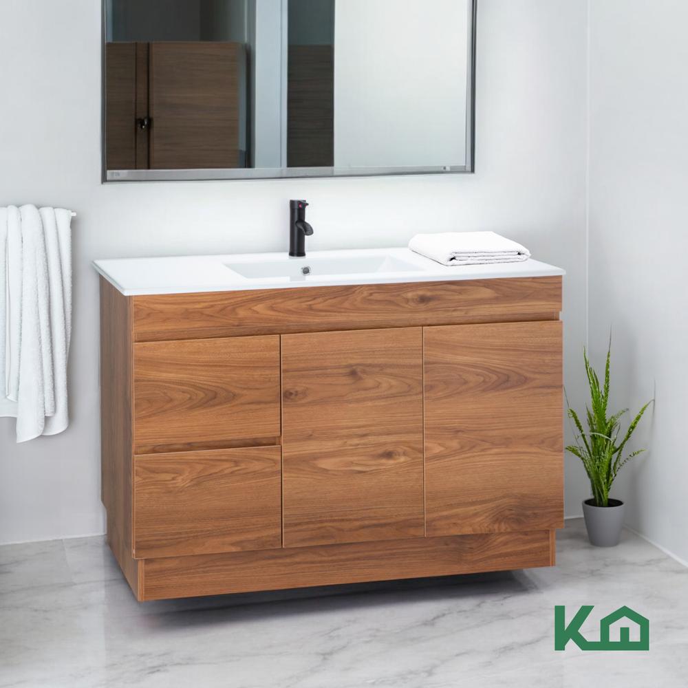 Foto 8 pulgar | Mueble Gabinete Para Baño Lavamanos Lavabo 2 Cajones Estante