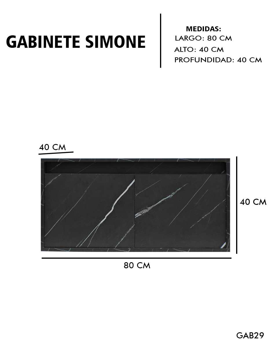 Foto 5 pulgar | Gabinete De Baño Para Lavabo Sin Lavabo Ni Llave   Simone  Mueble Para Lavamanos