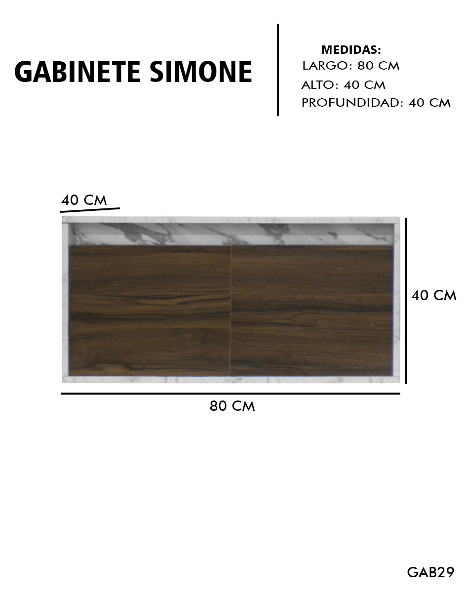 Foto 5 pulgar | Gabinete De Baño Para Lavabo Sin Lavabo Ni Llave   Simone  Mueble Para Lavamanos