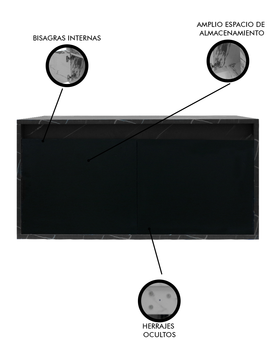 Foto 4 pulgar | Gabinete De Baño Para Lavabo Sin Lavabo Ni Llave   Simone  Mueble Para Lavamanos