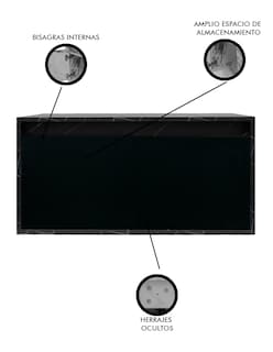 Foto 3 | Gabinete De Baño Para Lavabo Sin Lavabo Ni Llave Simone Mueble Para Lavamanos