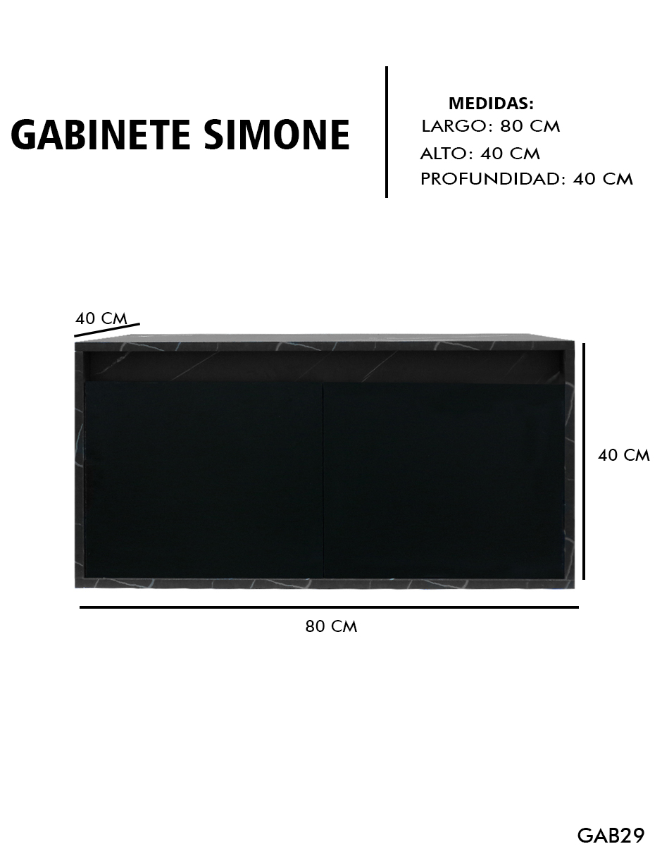 Foto 5 pulgar | Gabinete De Baño Para Lavabo Sin Lavabo Ni Llave   Simone  Mueble Para Lavamanos