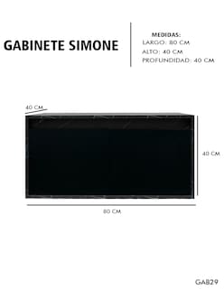 Foto 4 | Gabinete De Baño Para Lavabo Sin Lavabo Ni Llave Simone Mueble Para Lavamanos