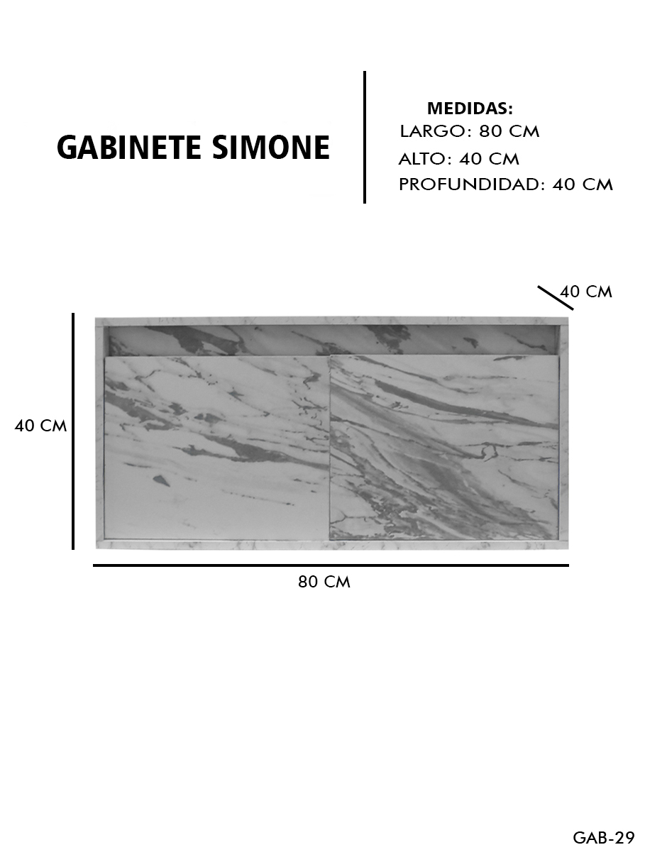 Foto 5 pulgar | Gabinete De Baño Para Lavabo Sin Lavabo Ni Llave   Simone  Mueble Para Lavamanos