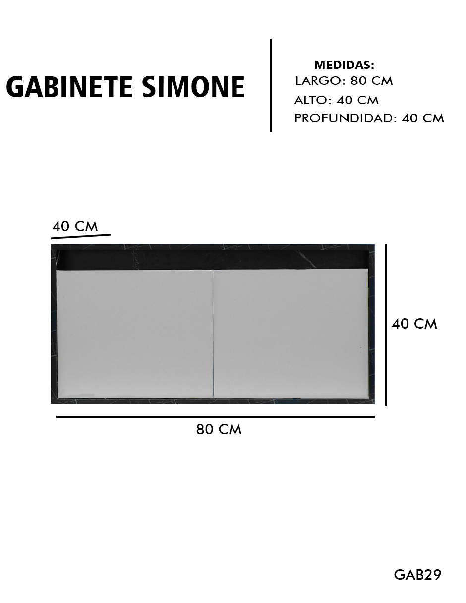 Foto 5 pulgar | Gabinete De Baño Para Lavabo Sin Lavabo Ni Llave   Simone  Mueble Para Lavamanos
