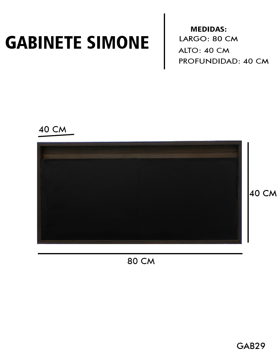 Foto 5 pulgar | Gabinete De Baño Para Lavabo Sin Lavabo Ni Llave   Simone  Mueble Para Lavamanos